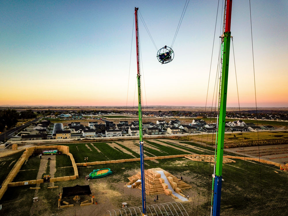 Twin Falls Corn Maze Sling Shot Ride